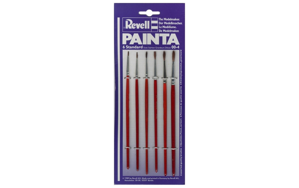 Revell Kits de pinceaux Painta Standard 00-4
