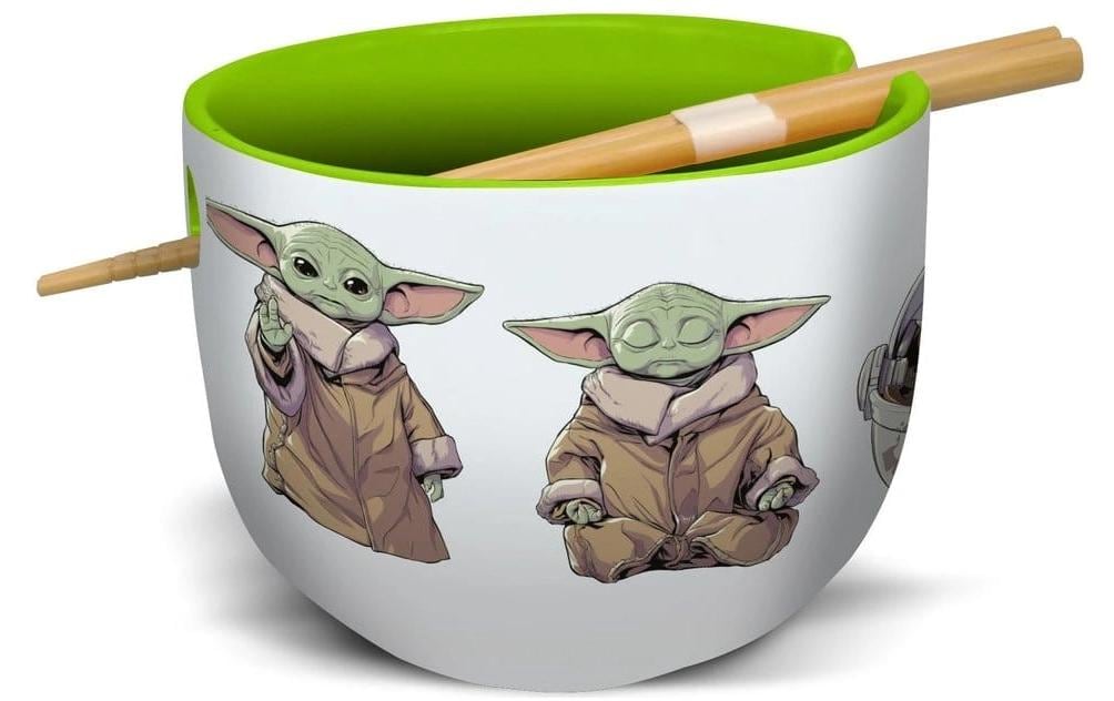 Stor Bol Star Wars: The Mandalorian Grogu Vert/Blanc