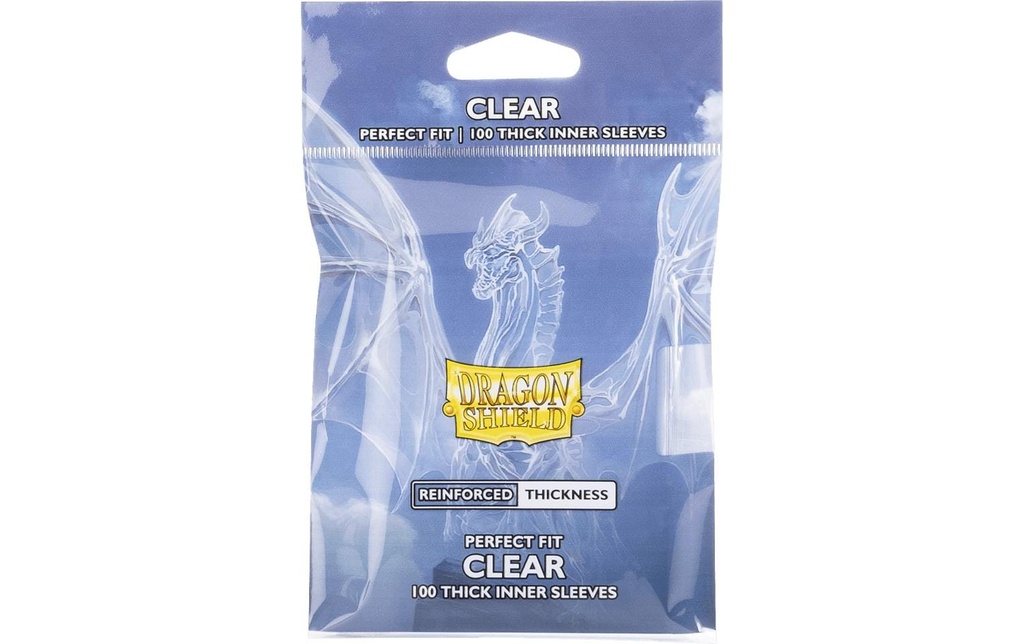 Dragon Shield Étui à cartes Perfect Fit Thick Inner Sleeves, Clair