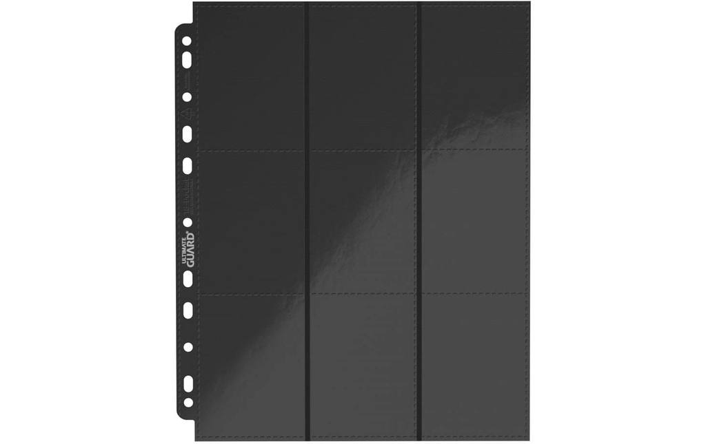 Ultimate Guard Étui à cartes 18-Pocket Pages Side-Loading, 10 pièces – Noir