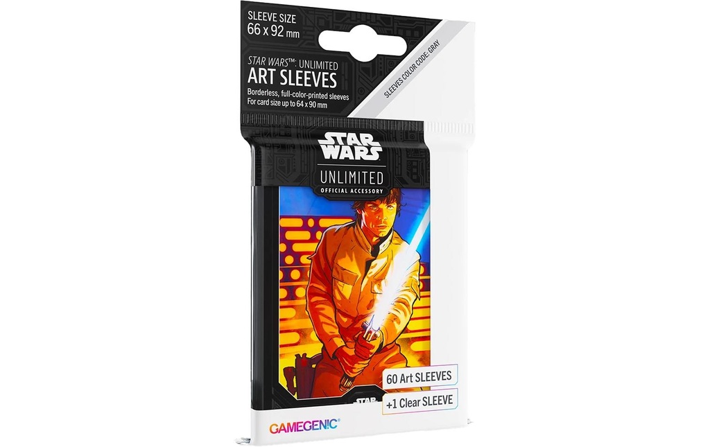 Asmodée Étui à cartes Art Sleeves Luke Skywalker 60 +1 pc