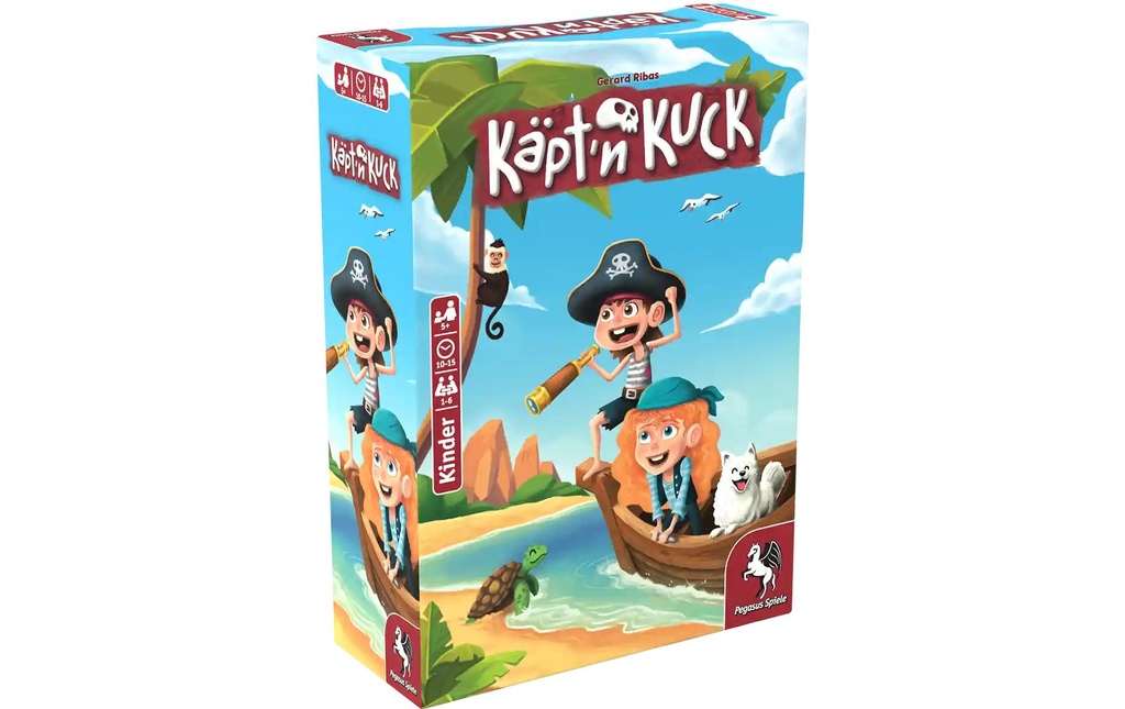 Pegasus Spiele Jeux d’enfant Käpt'n Kuck – DE-