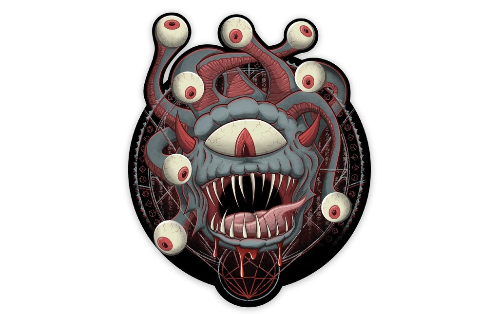 Glass Staff Summoning of the Beholder (Sommet de l'Ombre) Sticker Noir