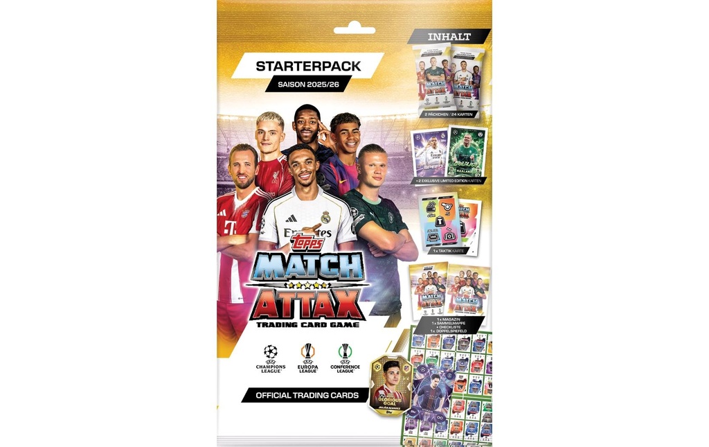 Topps Match Attax UEFA Champions League Pack de démarrage 2025/26