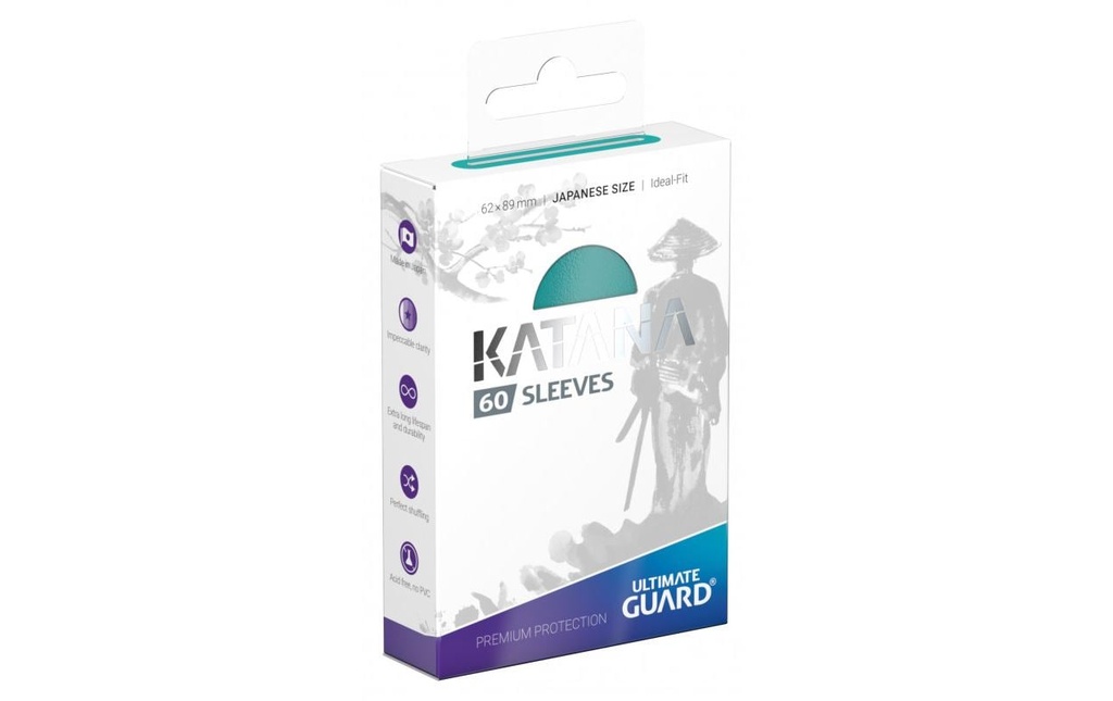 Ultimate Guard Étui à cartes Katana Sleeves taille japonaise turquoise 60