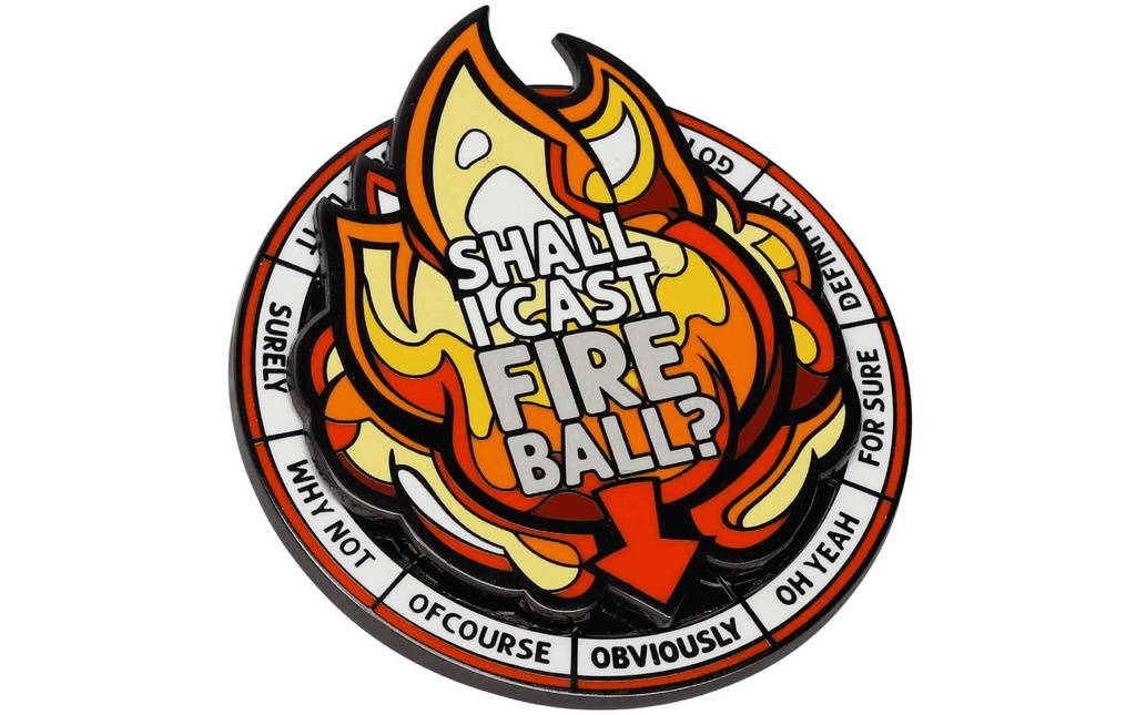 Glass Staff Pin's Casting Fireball Spinner noir/rouge