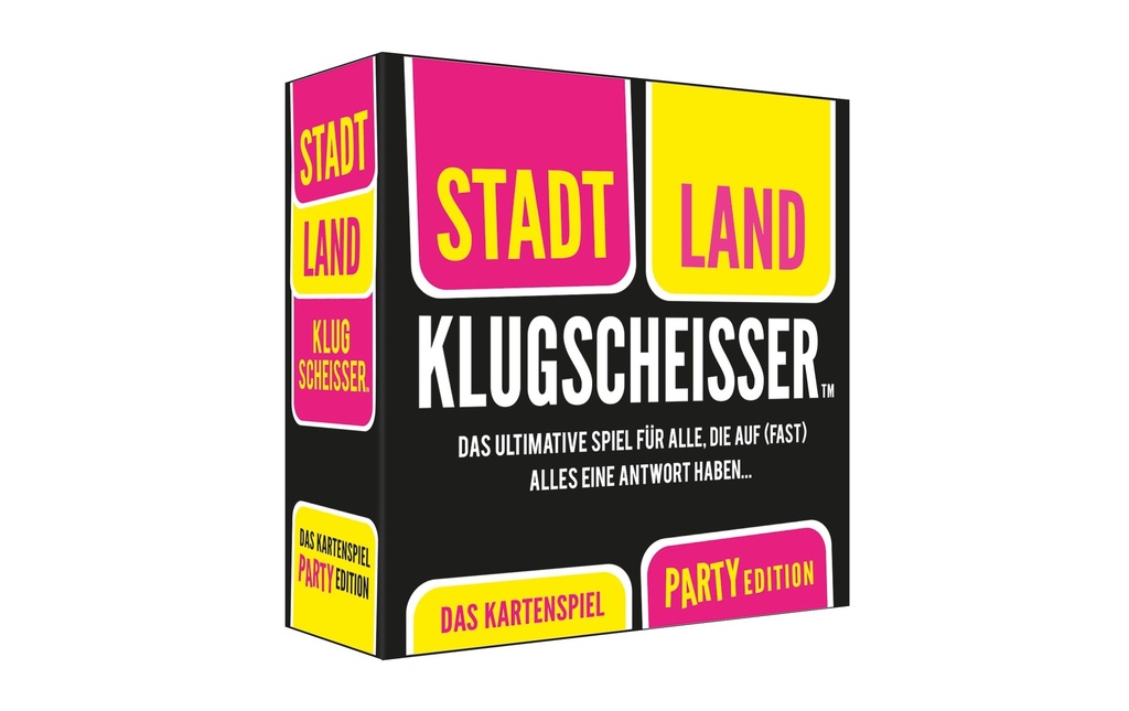 Kylskapspoesi AB Jeux de cartes Stadt Land Klugscheisser Party Edition -DE-