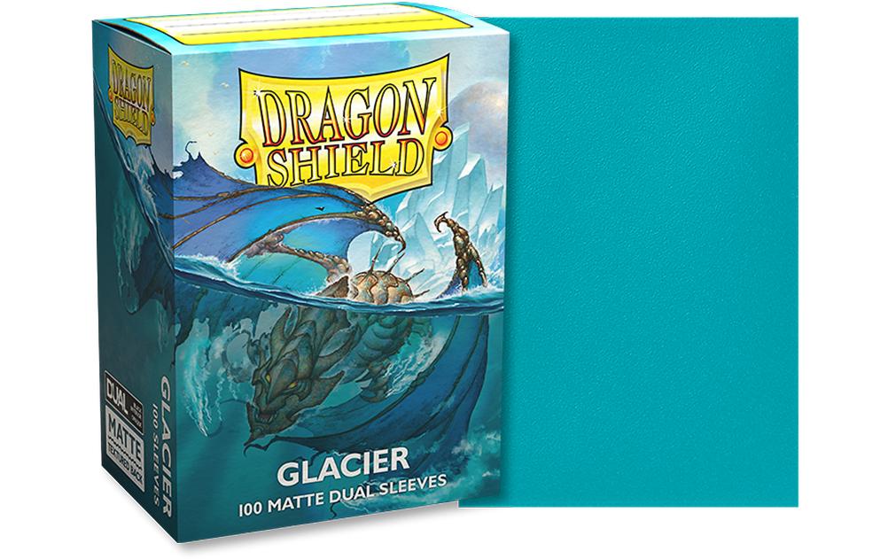 Dragon Shield Étui à cartes Dual Matte: Glacier Taille standard Bleu clair 100