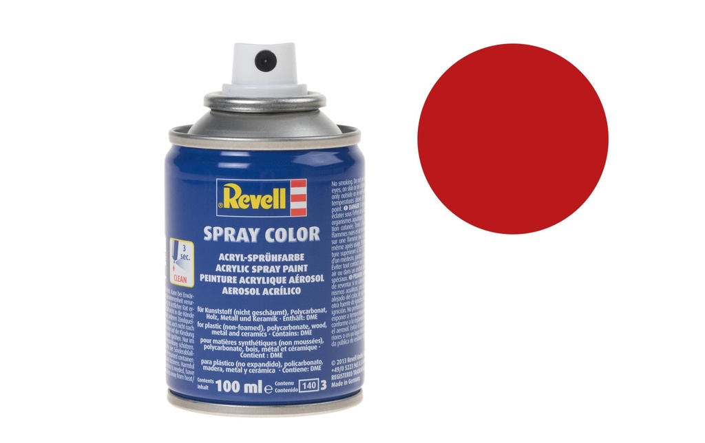 Revell Acrylique en bombe 100 ml brillant, rouge feu