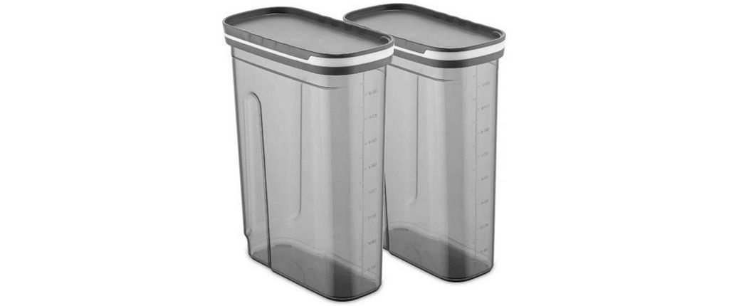 Hermia Boîte à provisions 2 pièces 1.8 l, Anthracite
