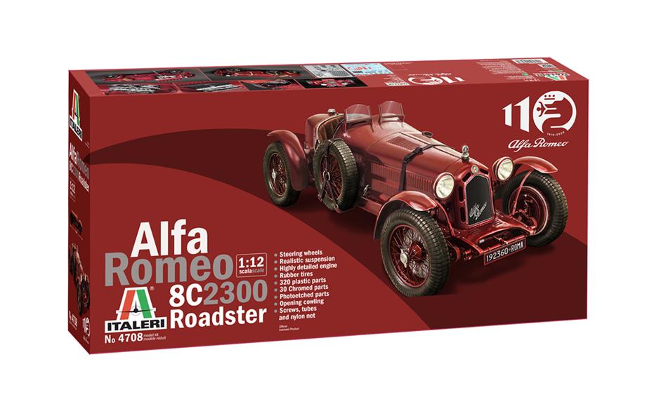 Italeri Kits de montage Alfa Romeo 8C 2300 Roadster 1:12