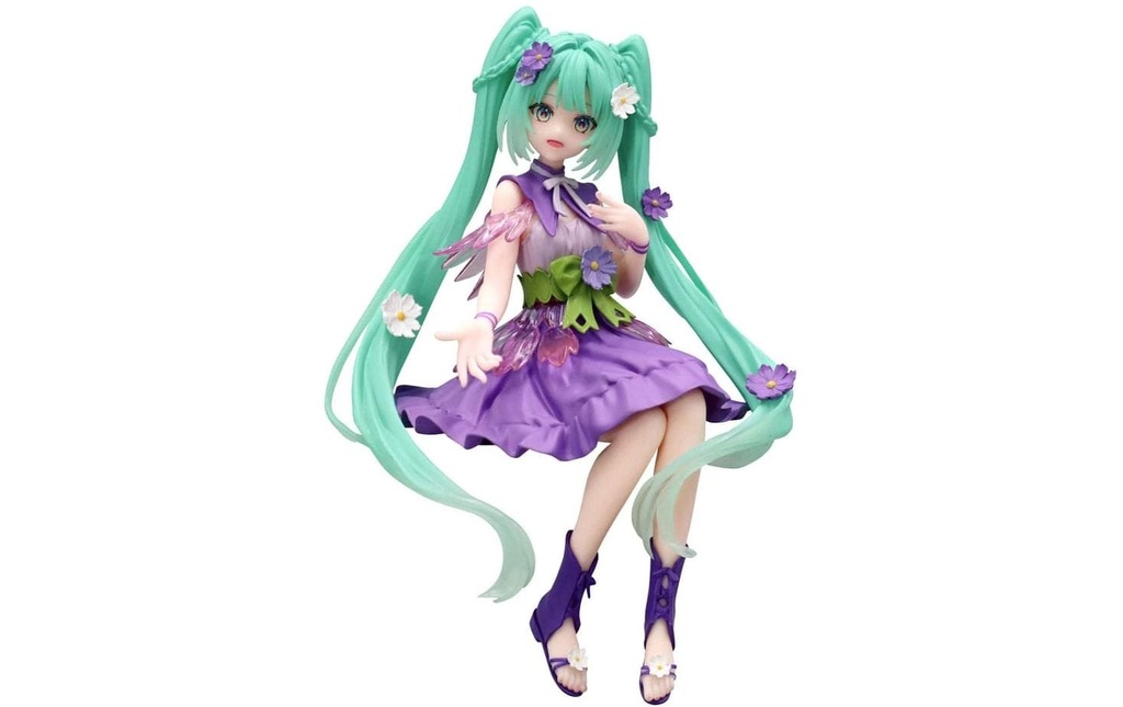 FuRyuu Figurine Bouchon de nouille Hatsune Miku Fleur Fée Cosmos Purple