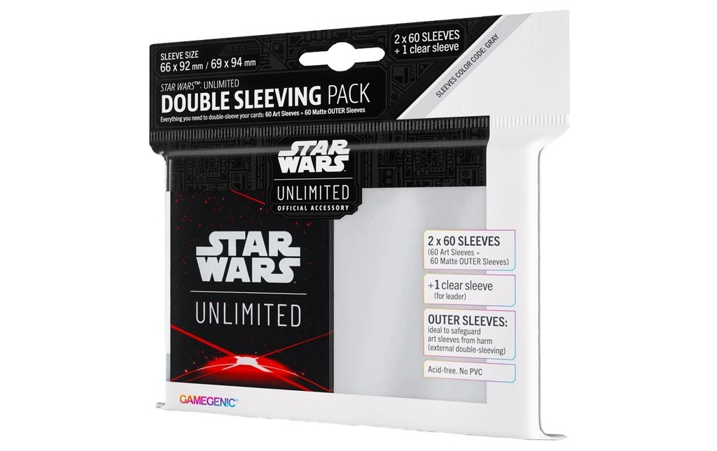 Asmodée Étui à cartes Art Sleeves DSP Space Red