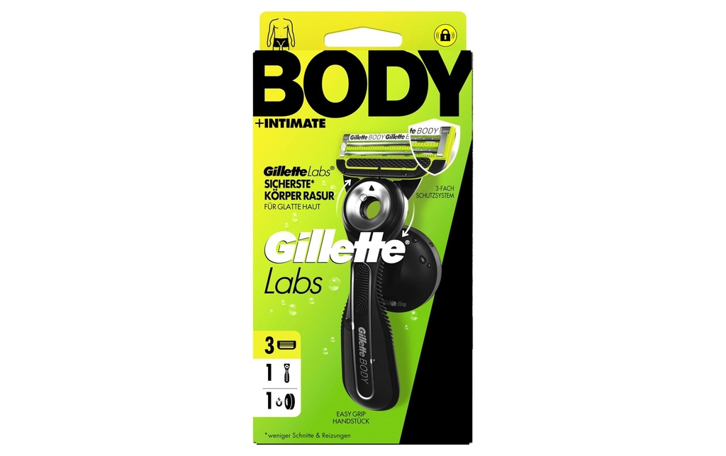 Gillette Rasoir Body + Intimate 3 lames incluses