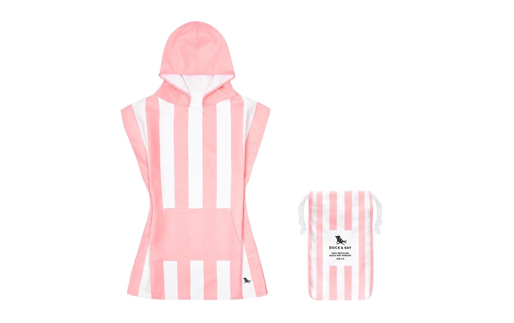 Dock & Bay Poncho de bain 3-5, Rose/Rose