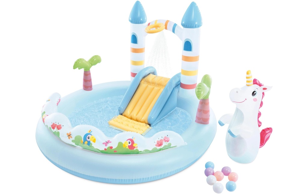 Intex Pataugeoire Unicorn Castle Play Center