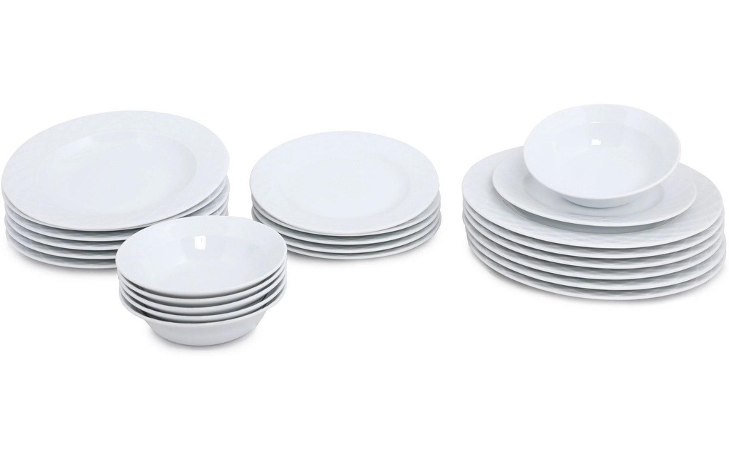 Hermia Set d’assiettes 24 pièces