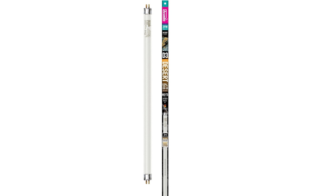 Arcadia Lampe pour terrarium D3+ Reptile T5 12% UVB 86.5 cm, 39 watts