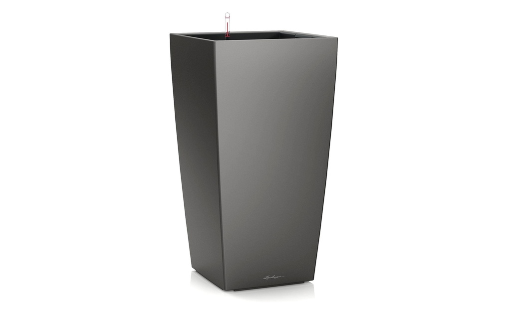 Lechuza Pot à fleur Cubico Premium 22 Gris foncé