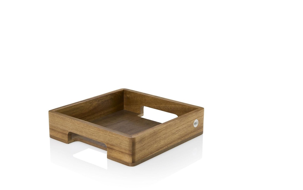 AdHoc Plateau de service Serve Square 25 x 25 cm, Noix