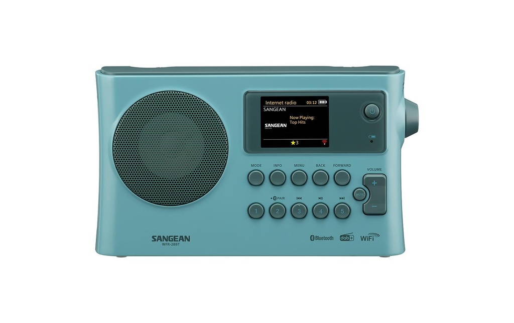 Sangean Radio WFR-28BT Bleu clair