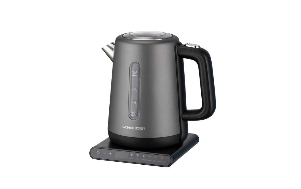 Schneider Bouilloire SCH-KTL-1789D 1.7 l, Gris/Anthracite