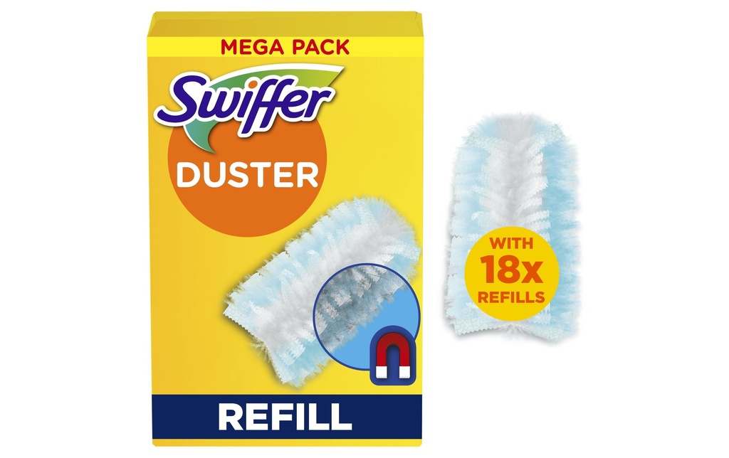 Swiffer Recharges pour aimants à poussière Paquet de 18 sans parfum
