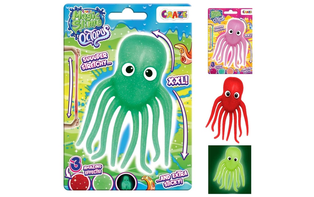 Craze Magic Slime Mega XXL Pieuvre à claques