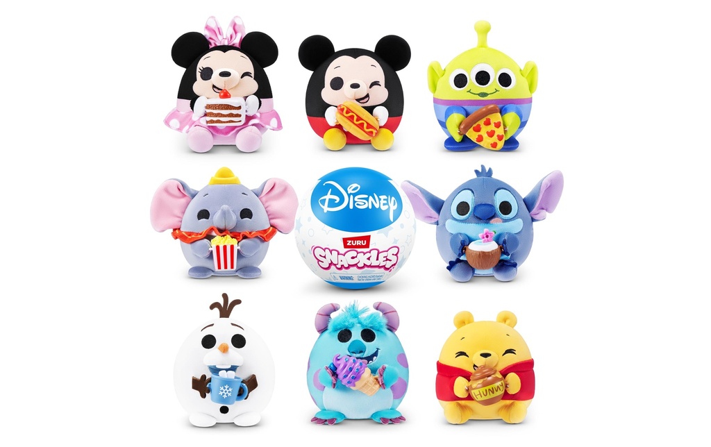 Zuru Animal en peluche Snackles – Disney 5 assorti