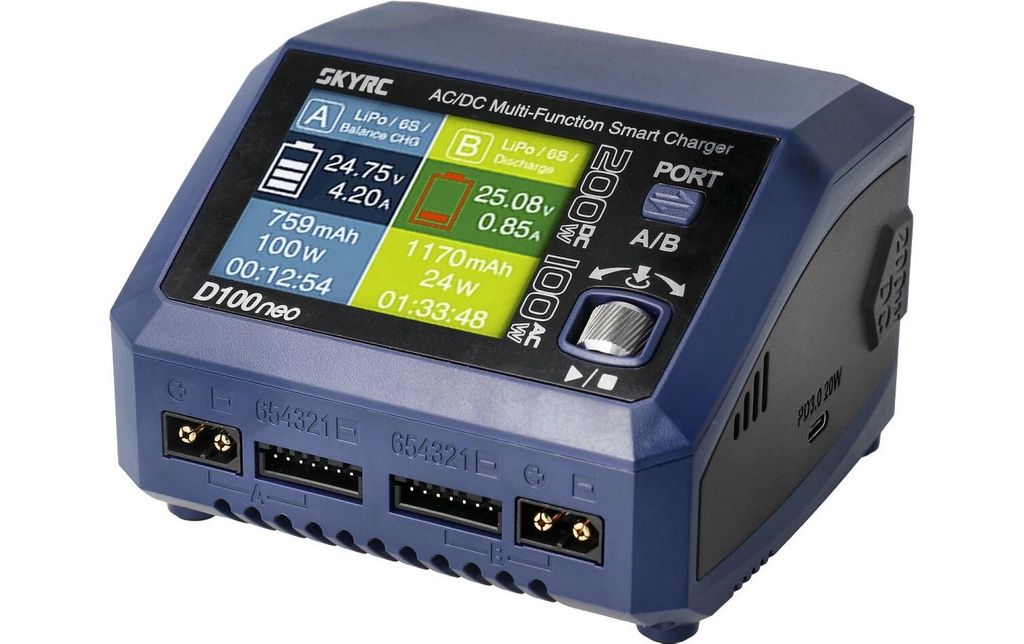 SKYRC Chargeur D100 Neo 10 A 100 W AC