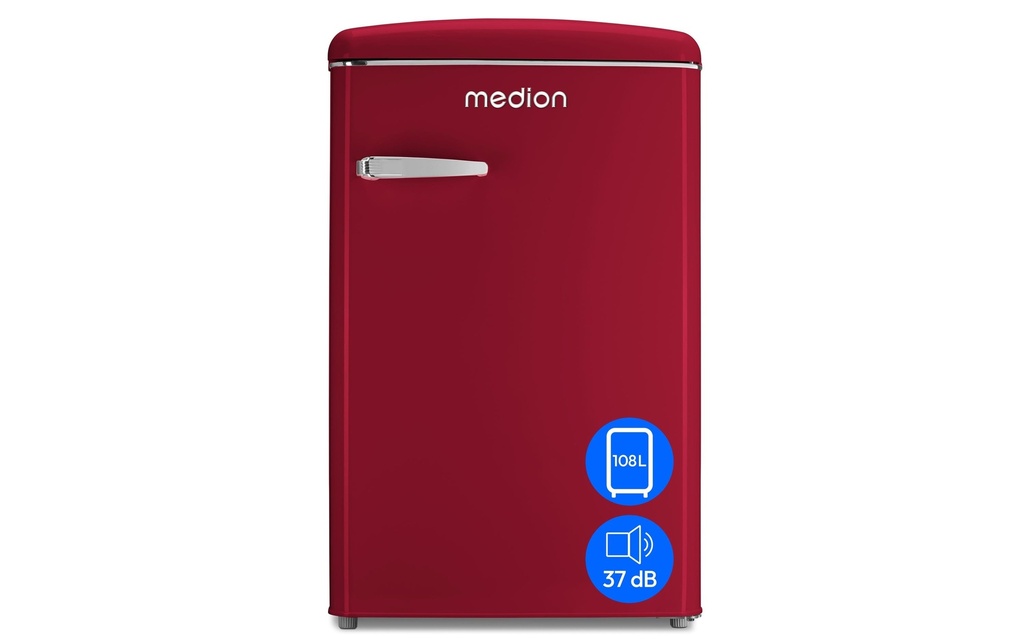 Medion Réfrigérateur Life Retro MD 37790 Rouge