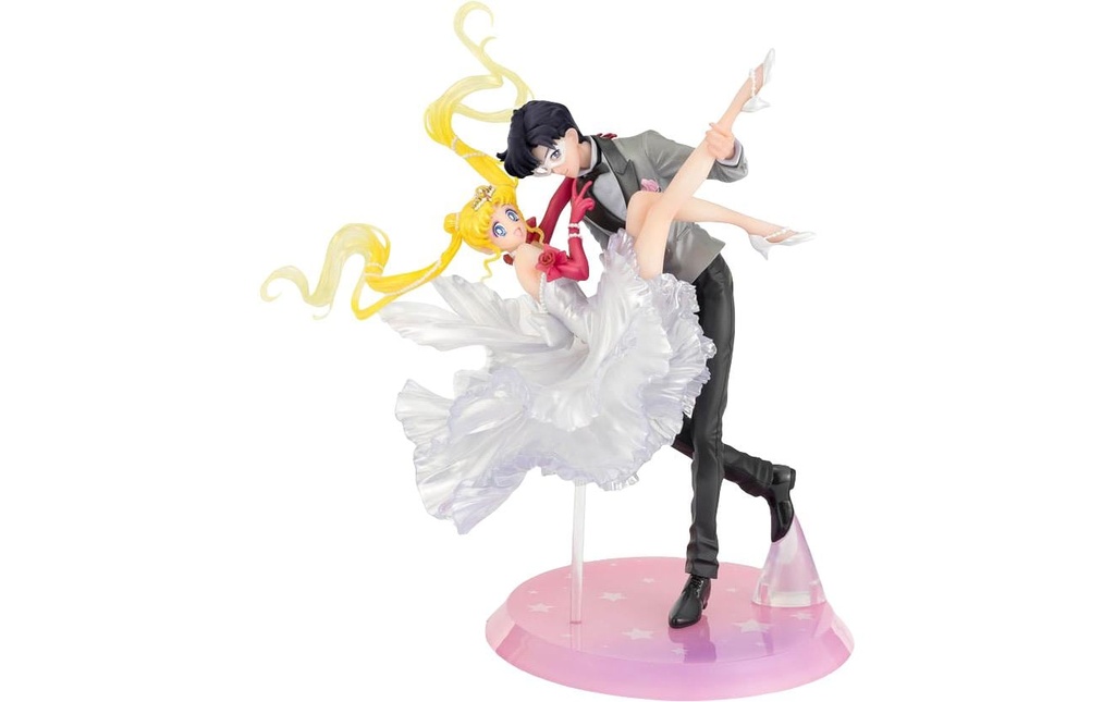 Tamashii Nations Figurine Sailor Moon Usagi &amp; Tuxedo Mask Moonlight Glow Edition