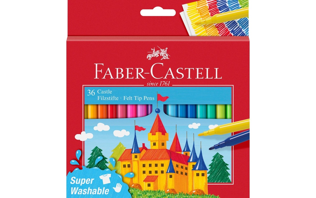 Faber-Castell Crayon feutre Château Set de 36 pièces