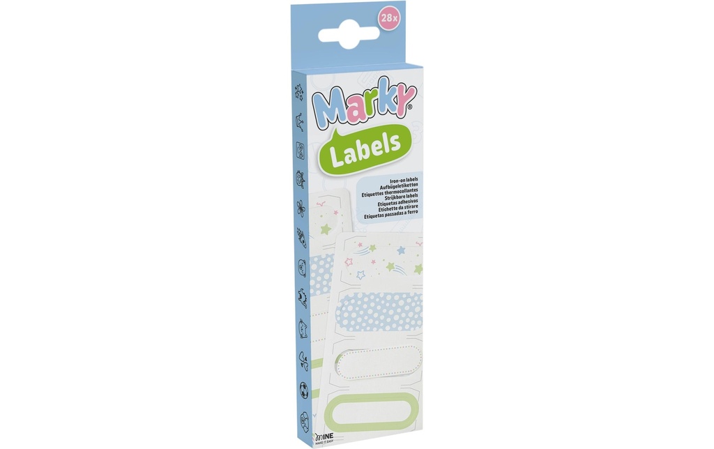 Colop Étiquettes textiles Marky 28 pièces / 7 designs différents