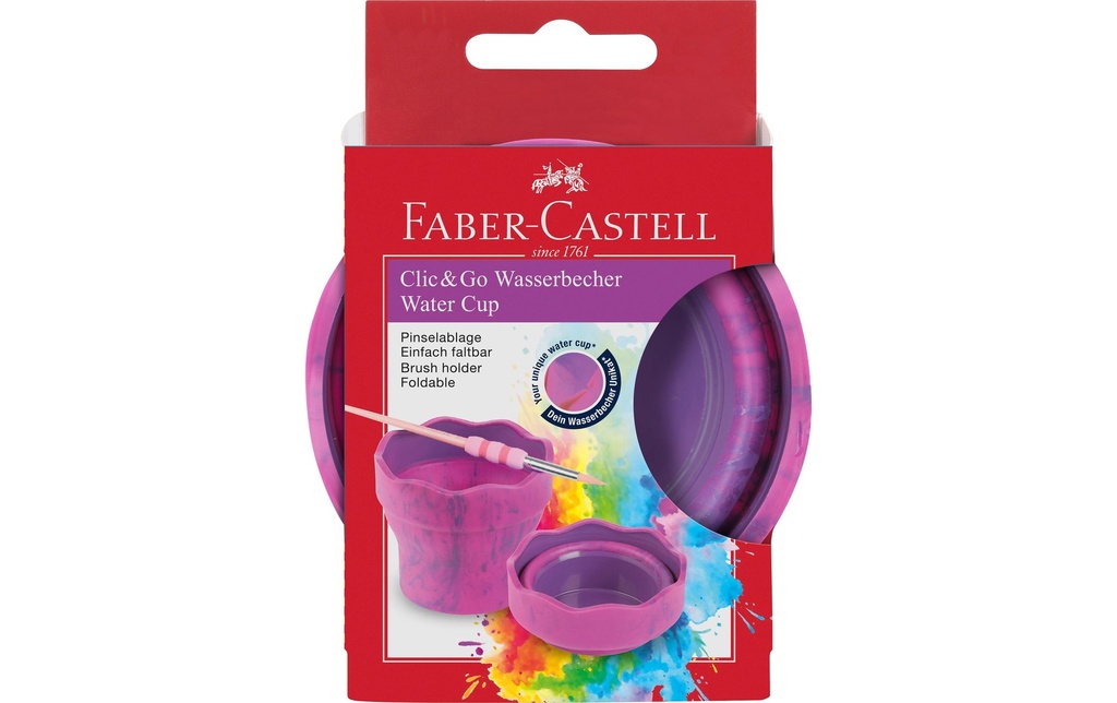 Faber-Castell Godet à eau Clic&Go Rose