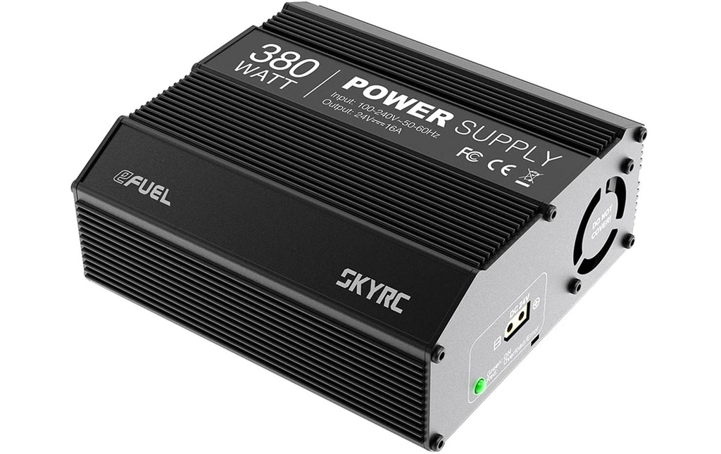 SKYRC Bloc d’alimentation RC EFuel 24 V 16 A 380 W