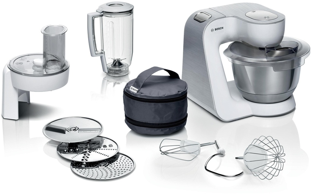 Bosch Robot ménager Serie 4 MUM 5 Argenté/Blanc