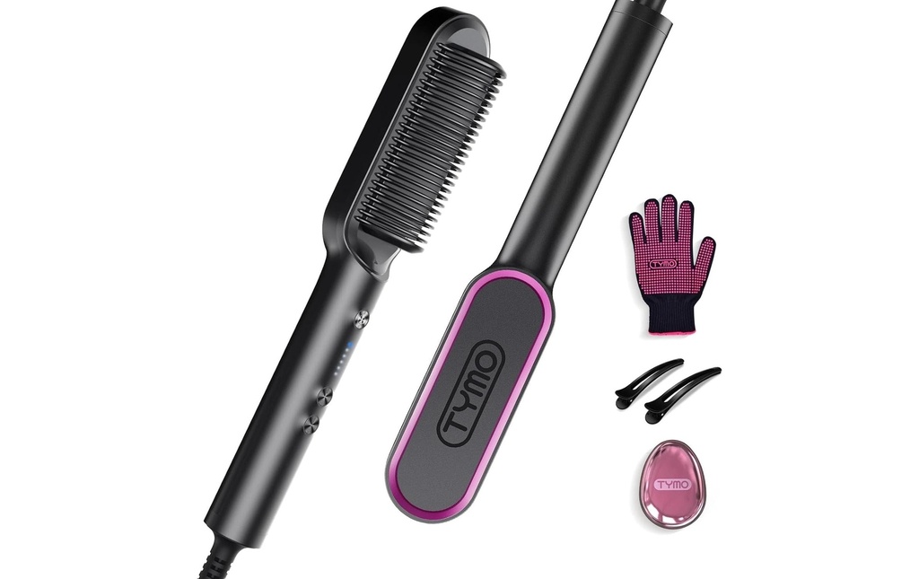 TYMO Brosse à lisser anneau Noir