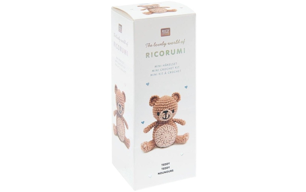 Rico Design Kit de crochet Mini Easy Teddy