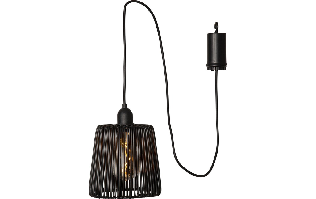 Star Trading Lampe suspendue Décoration extérieure Twine, Noir