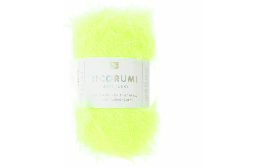 Rico Design Laine Ricorumi Furry Furry Vert fluo