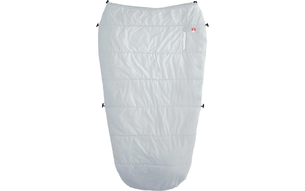 Grüezi Bag Feater – La lumière de l'appareil de chauffage des pieds 200 cm, gris