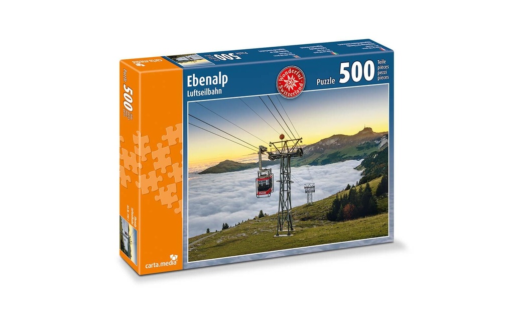 Carta.Media Puzzle Téléphérique Ebenalp 500 pièces