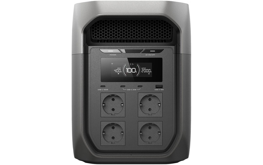EcoFlow Station de charge Delta 3 Max noir, 2048 Wh