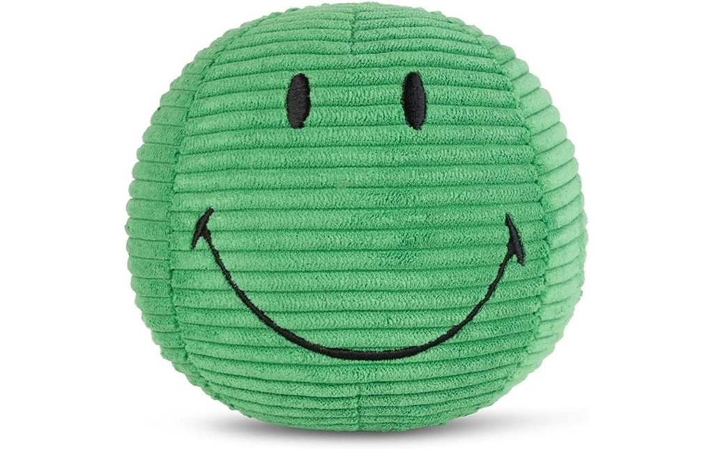Bon Ton Toys Peluche Smiley ECO velours côtelé vert 13 cm