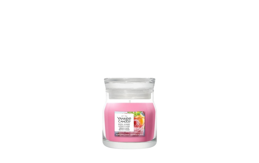 Yankee Candle Signature Bougie parfumée Iced Berry Lemonade Signature Small Jar