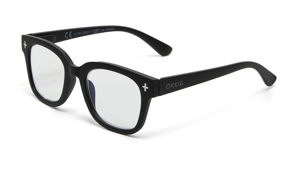 OKKIA Lunettes écran Giovanni Black, +0,0