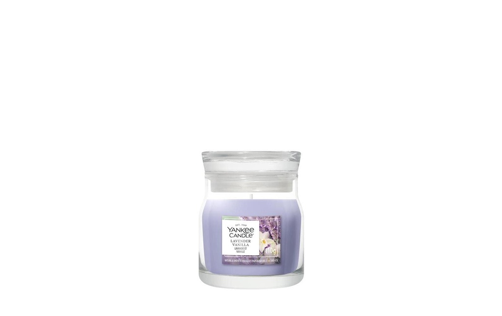 Yankee Candle Signature Bougie parfumée Lavender Vanilla Signature Small Jar