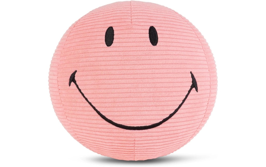 Bon Ton Toys Peluche Smiley ECO velours côtelé rose 23 cm