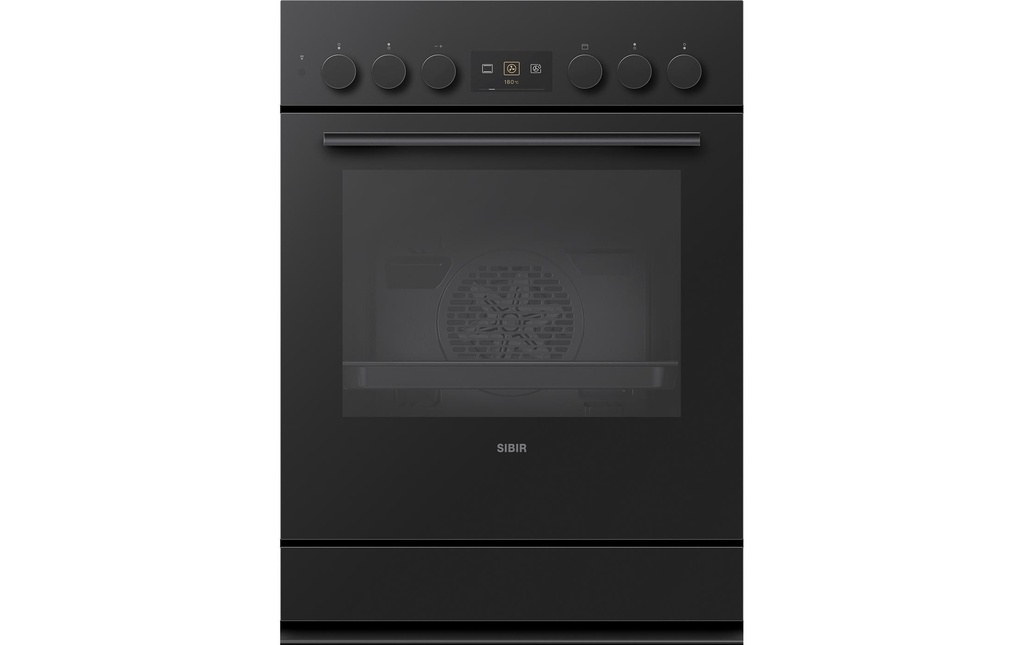 Sibir Four encastré EH Tritherm 3 V400 22019 CH 55, Noir/Nero